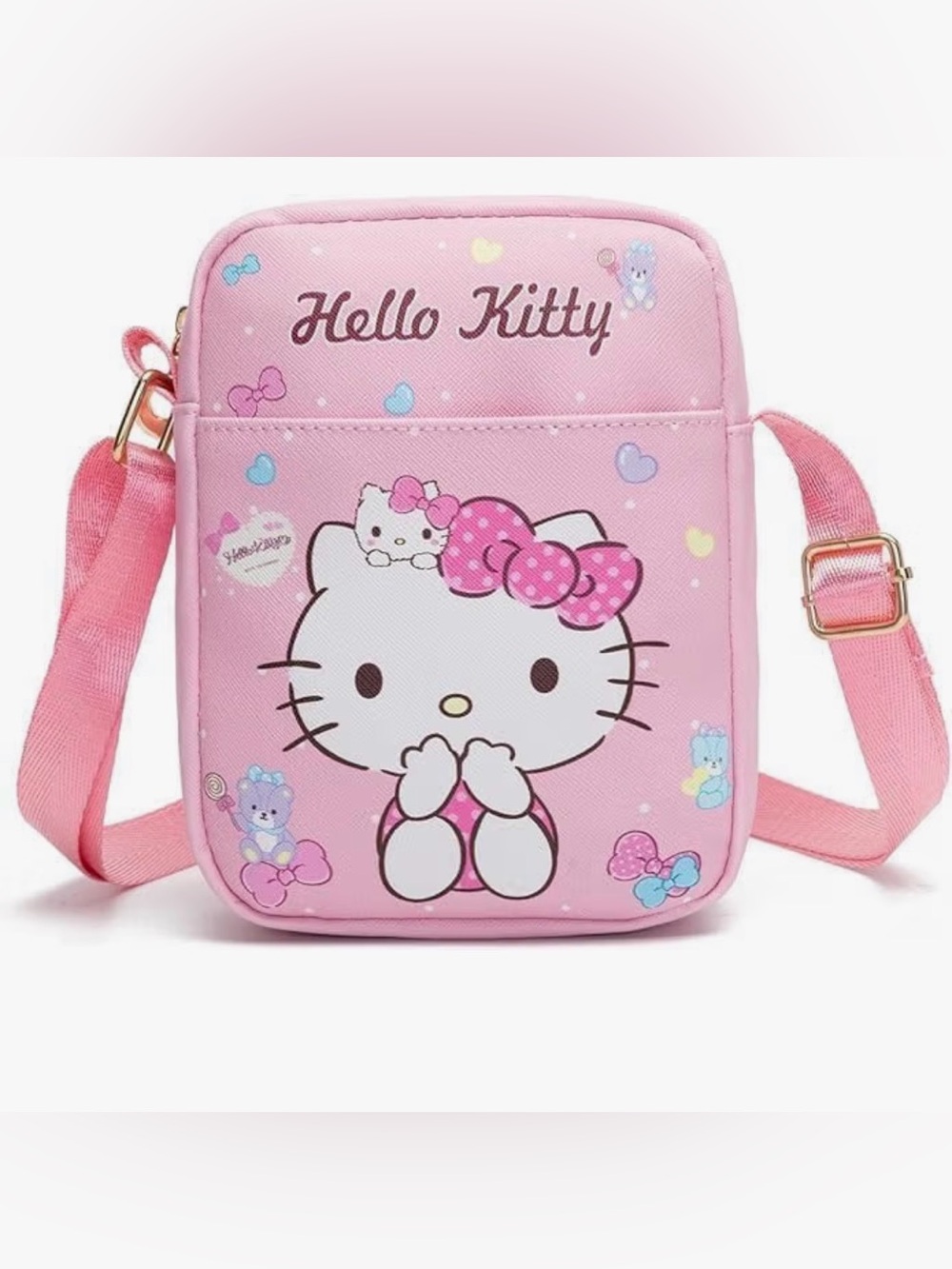 Hello Kitty Pink  Bag with Bow Print
